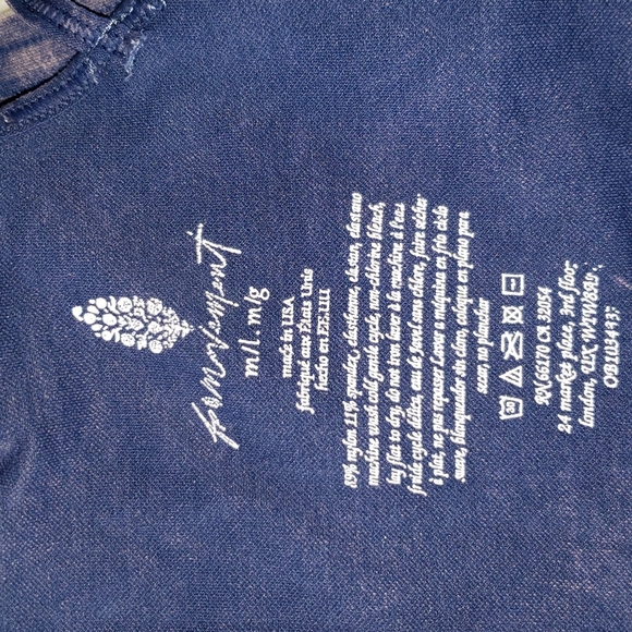 Free People Good Karma Dress Navy M/L Nwot - Picture 13 of 16